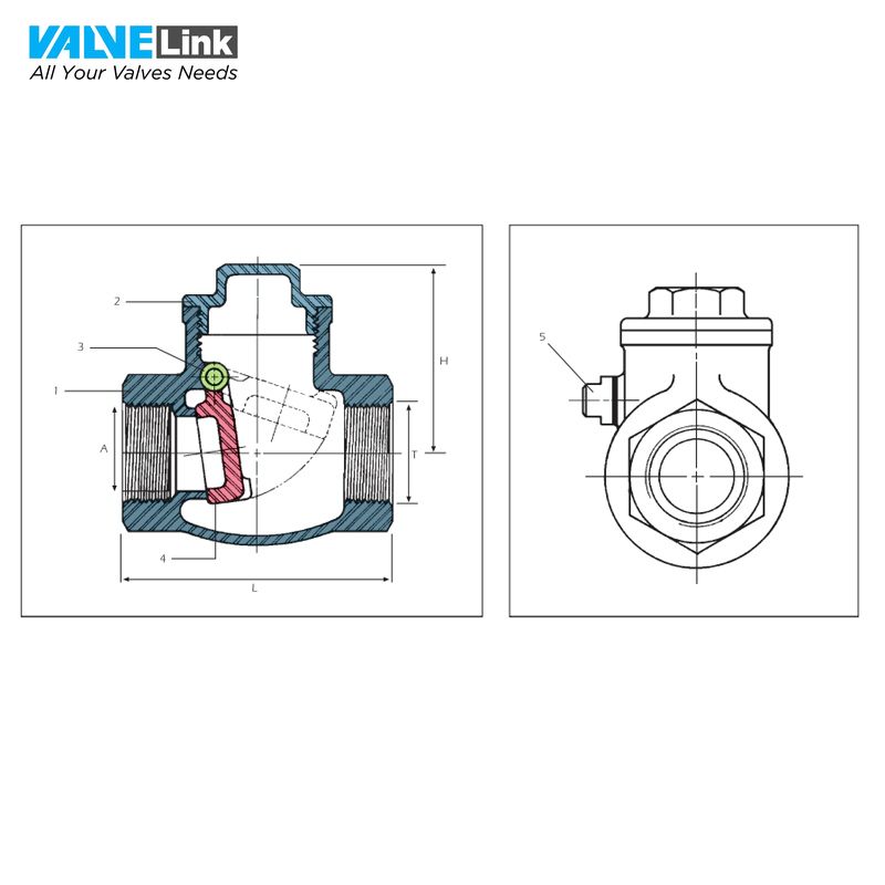 Cấu tạo van một chiều inox Ayvaz SC-200