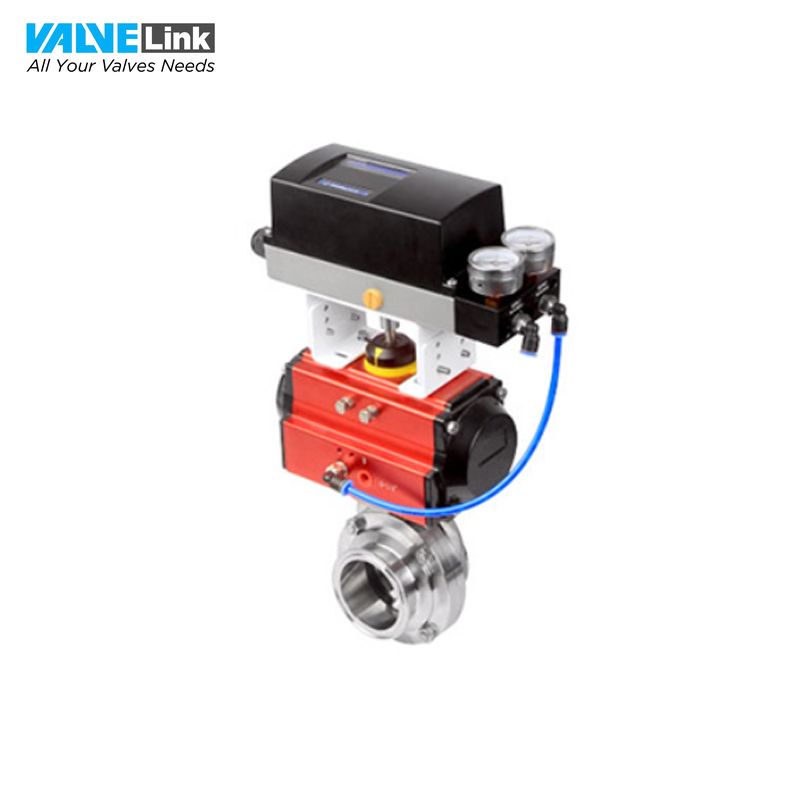 Sản phẩm van bướm điều khiển khí nén nối clamp Donjoy